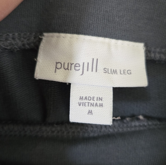 Pure Jill Dark Gray Slim Leg Stretchy Pants Size Medium - Picture 4 of 5